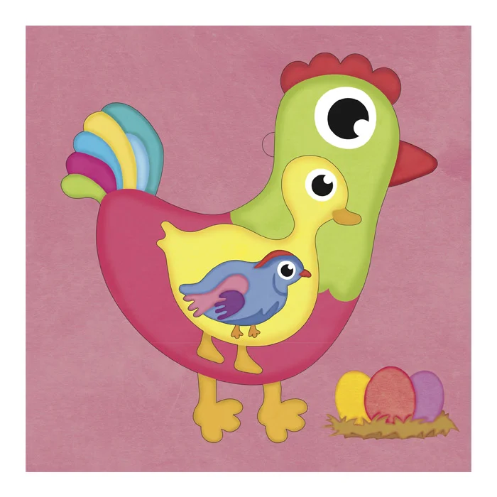 Mi Arte con Stencils Pop Out Animales de la Granja - Imagen 3