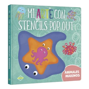 Mi Arte con Stencils Pop Out Animales Marinos
