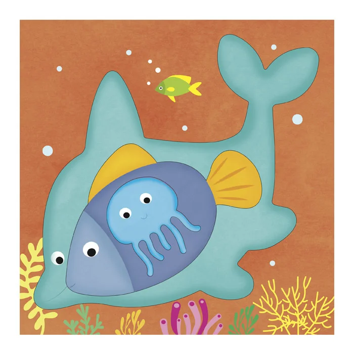 Mi Arte con Stencils Pop Out Animales Marinos - Imagen 3