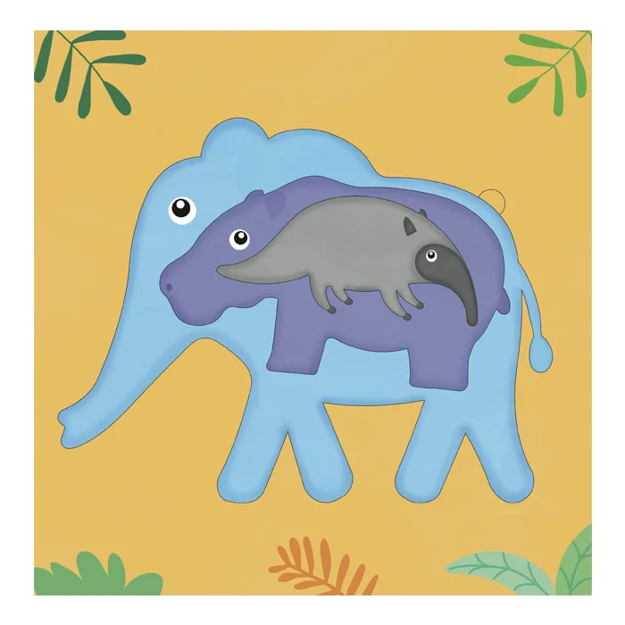 Mi Arte con Stencils Pop out Animales Salvajes - Imagen 3