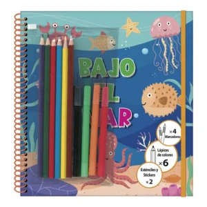 Bajo el Mar – Libro para Dibujar con Plantillas